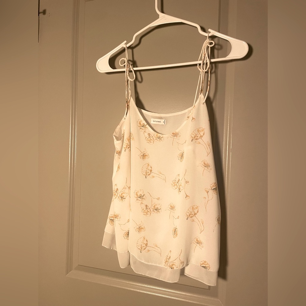 Floral bow tied tank